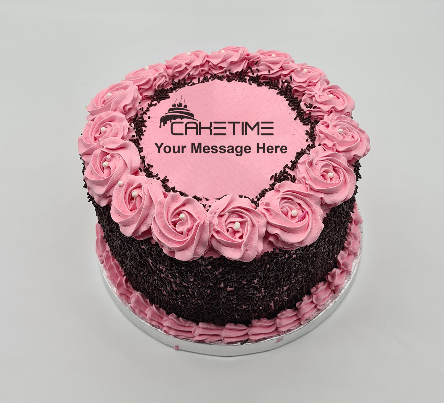 Classic Pink Birthday Cake