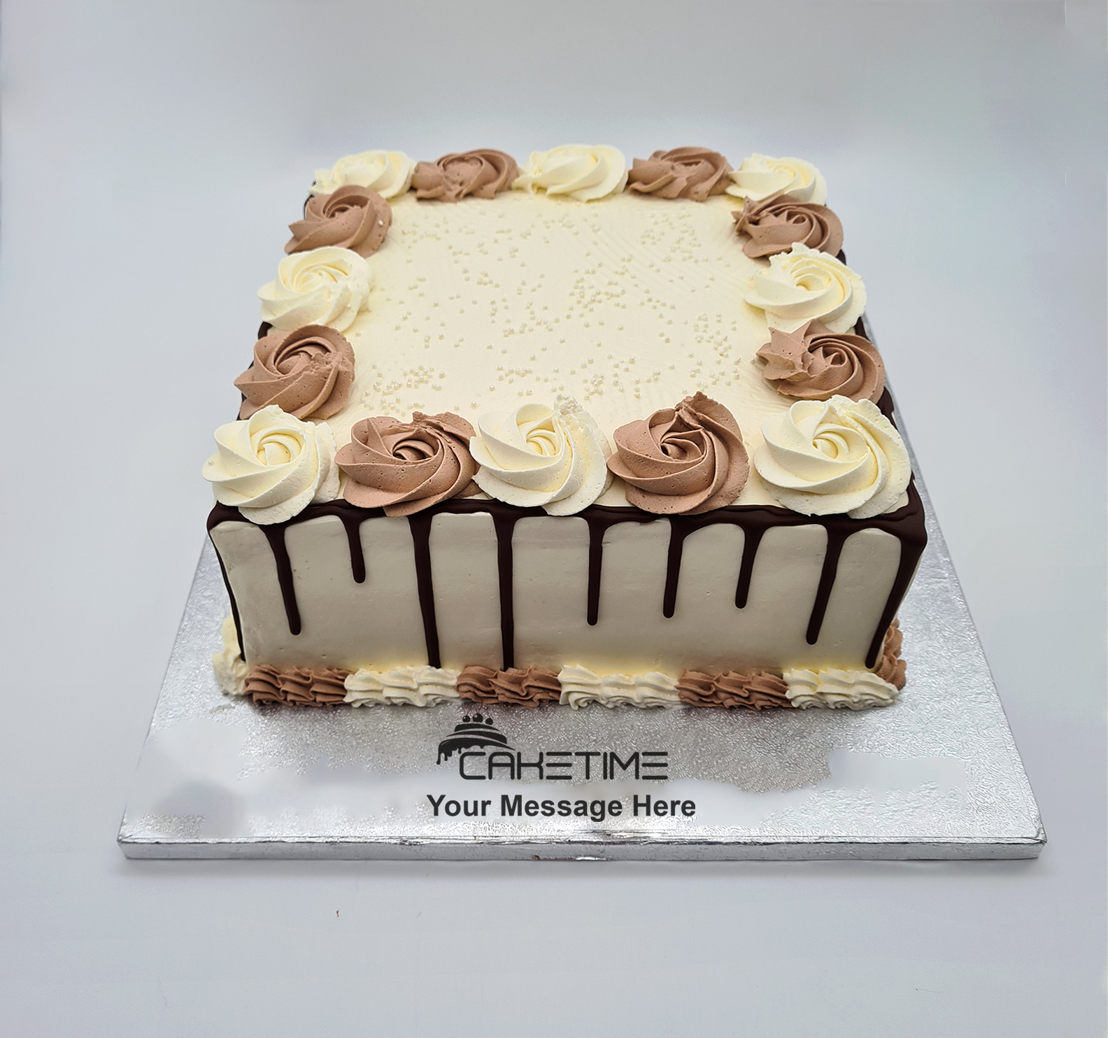 Combo Cream Drip Cake