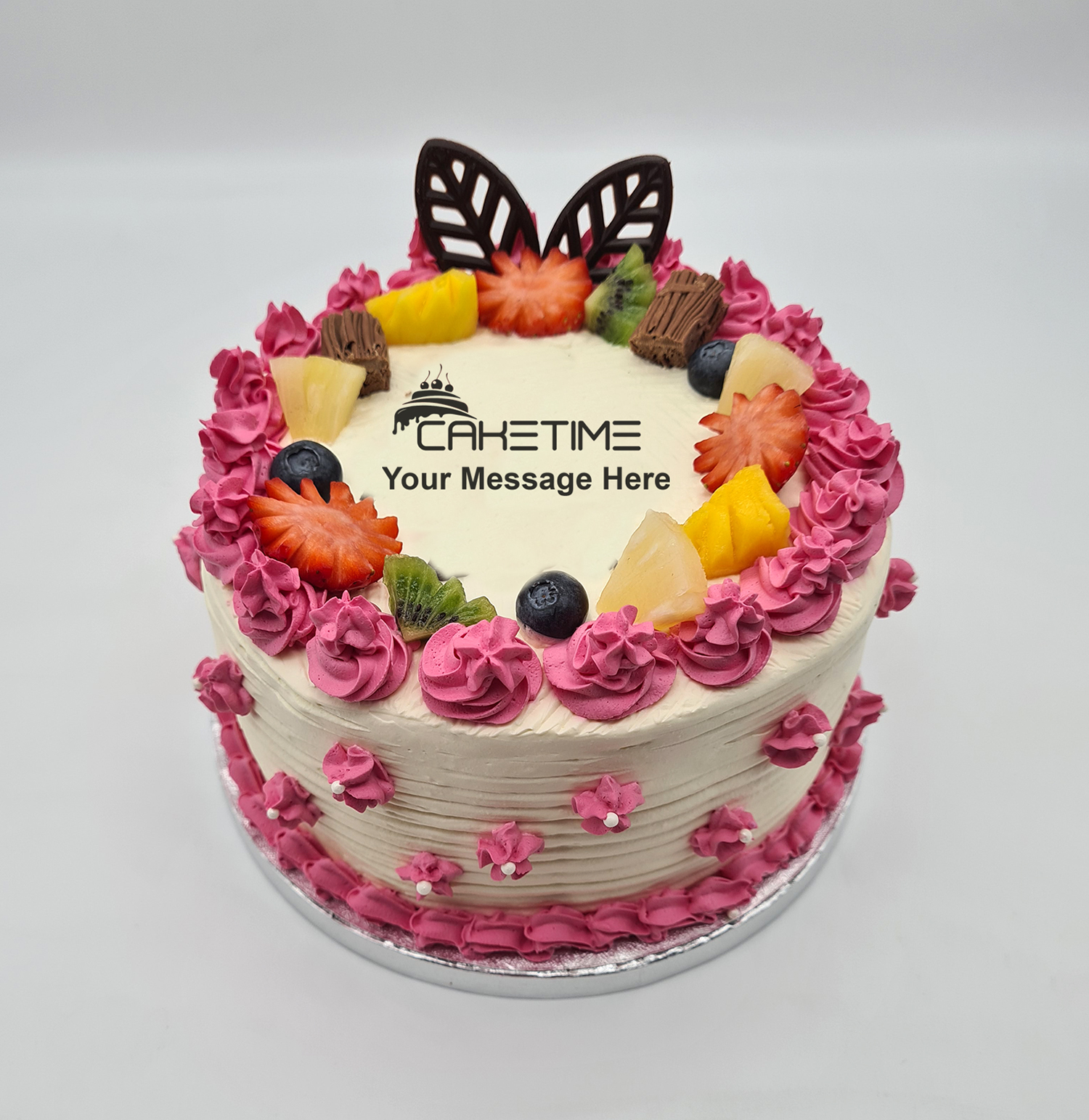 Pink Mixed Fruit Cake