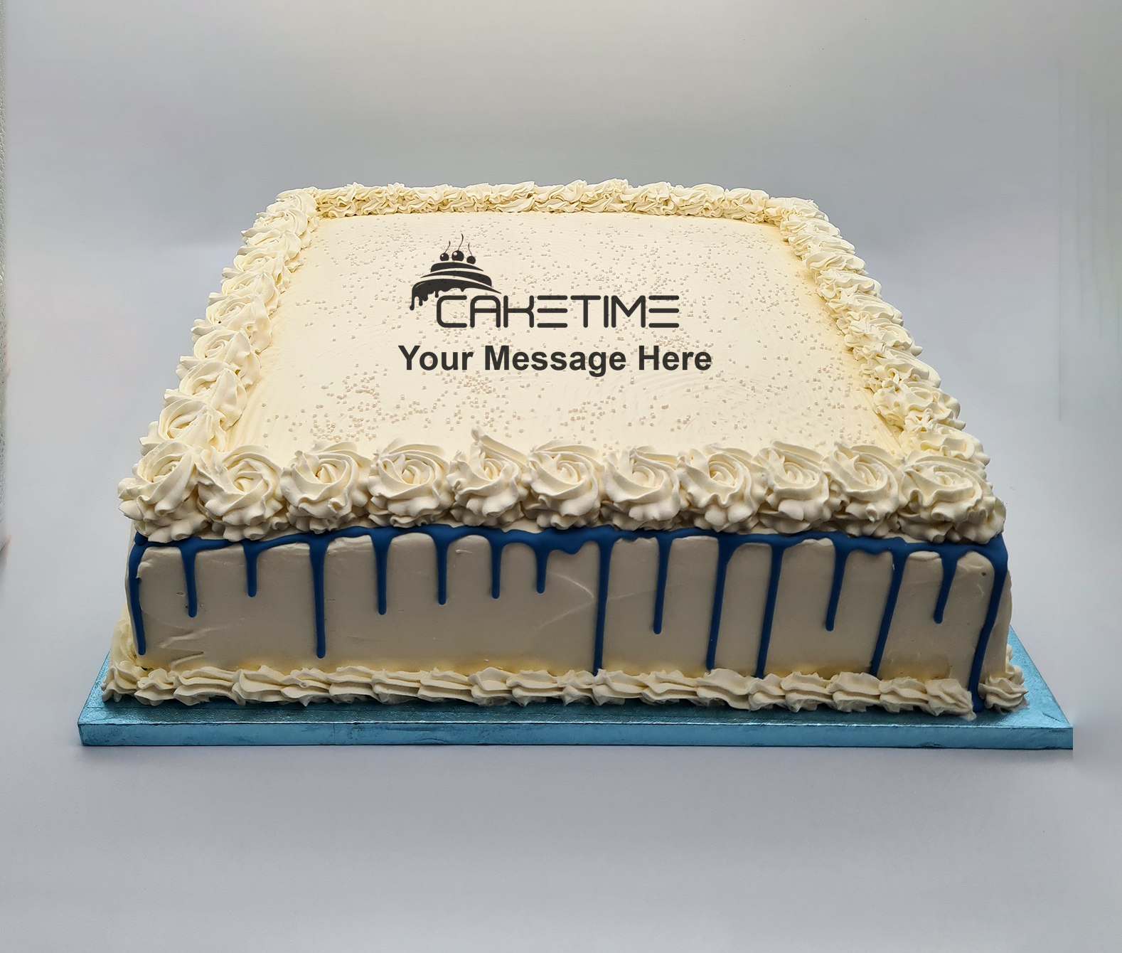 White Classic Drip Cake