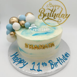Marble Birthday Cake